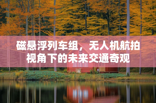 磁悬浮列车组，无人机航拍视角下的未来交通奇观