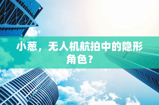 小葱，无人机航拍中的隐形角色？