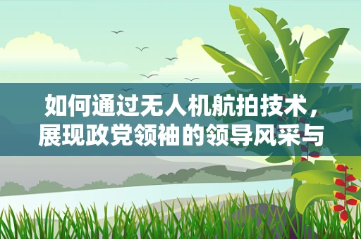 如何通过无人机航拍技术，展现政党领袖的领导风采与战略视野？