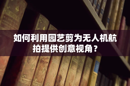 如何利用园艺剪为无人机航拍提供创意视角？