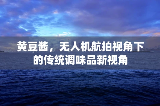 黄豆酱，无人机航拍视角下的传统调味品新视角
