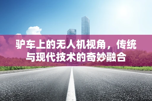 驴车上的无人机视角，传统与现代技术的奇妙融合