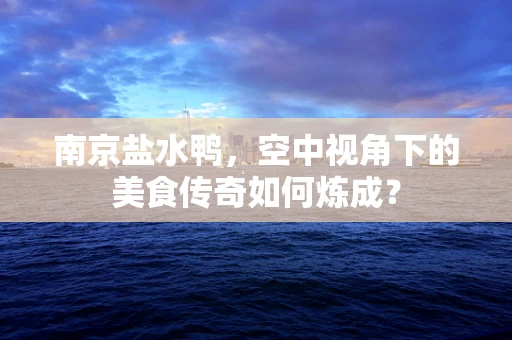 南京盐水鸭，空中视角下的美食传奇如何炼成？