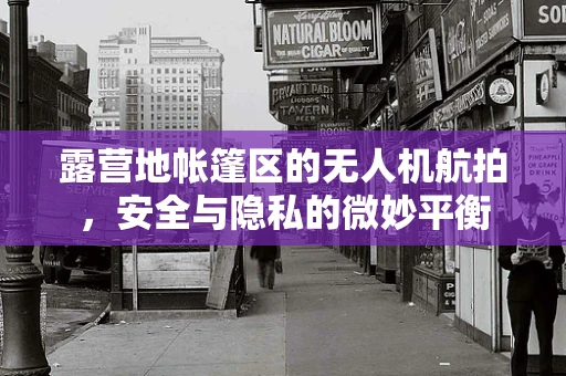 露营地帐篷区的无人机航拍，安全与隐私的微妙平衡