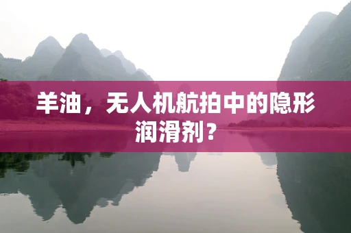 羊油，无人机航拍中的隐形润滑剂？