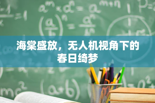 海棠盛放，无人机视角下的春日绮梦