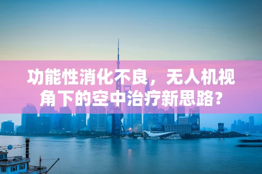 功能性消化不良，无人机视角下的空中治疗新思路？