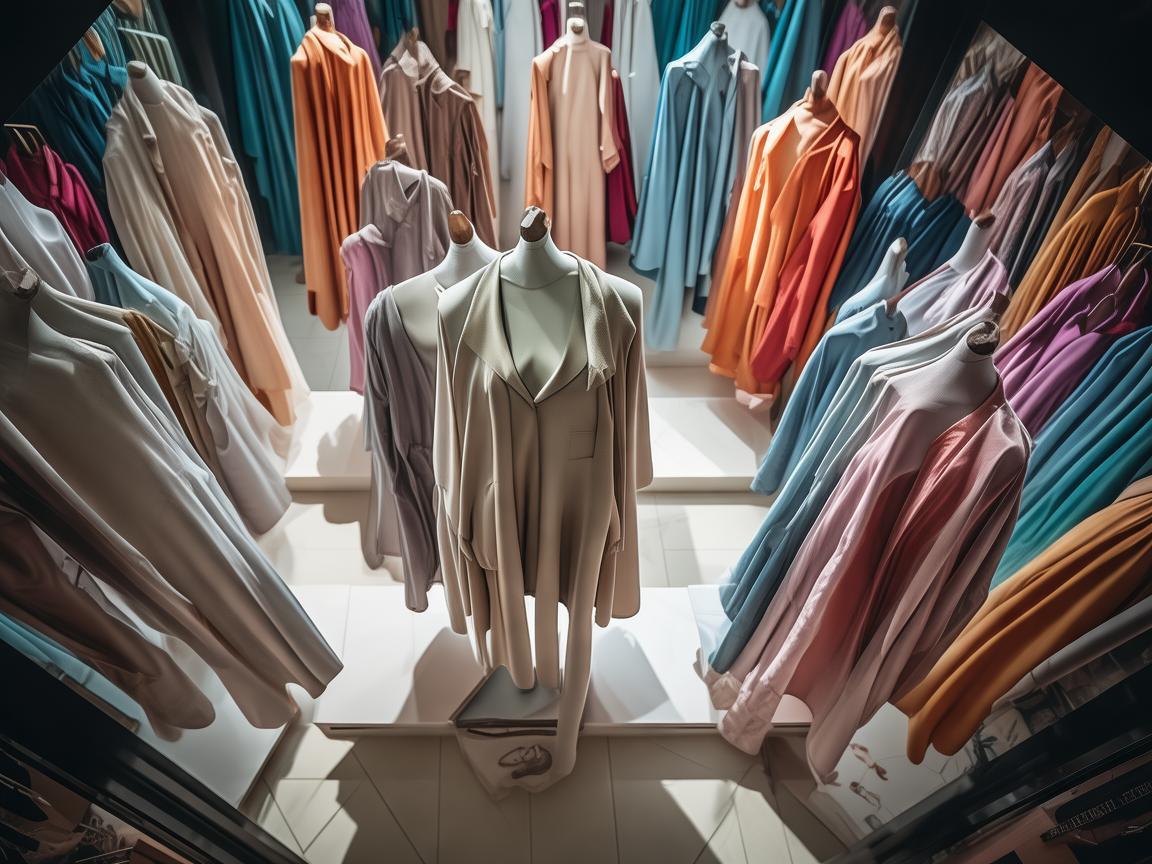 服装店衣架，无人机航拍视角下的隐形‘模特’