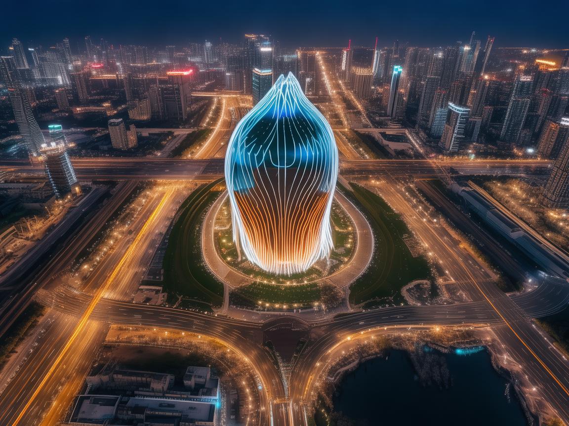 天津狗不理包子的空中视角，无人机航拍下的美食传奇