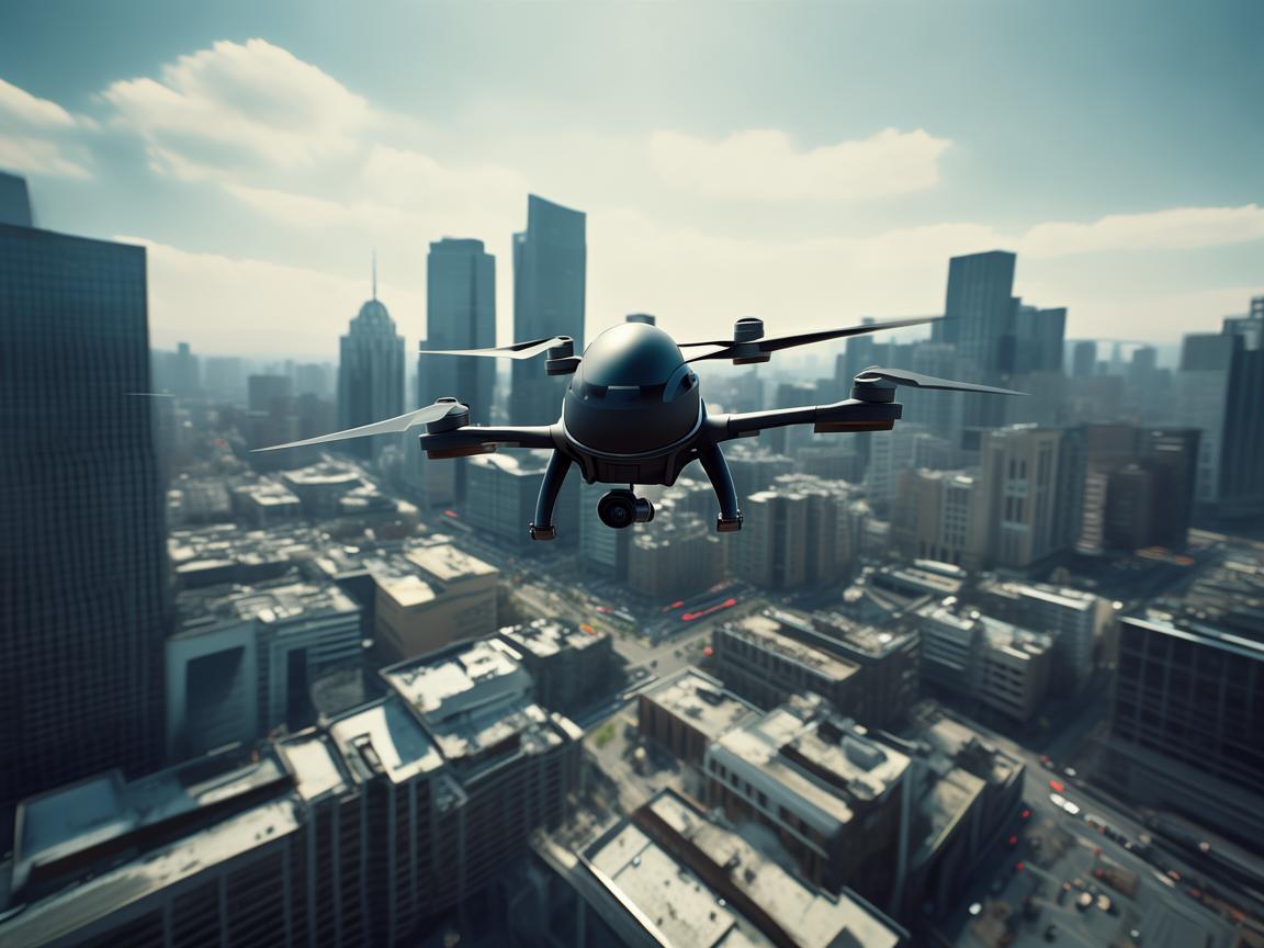 头盔在无人机航拍中的‘隐形’角色，安全与创意的双重护航