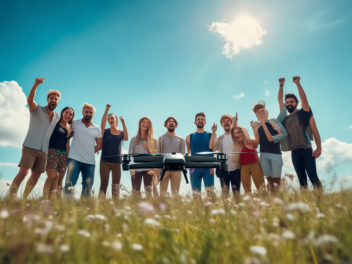 如何在无人机航拍中激发团队成员的兴奋感？