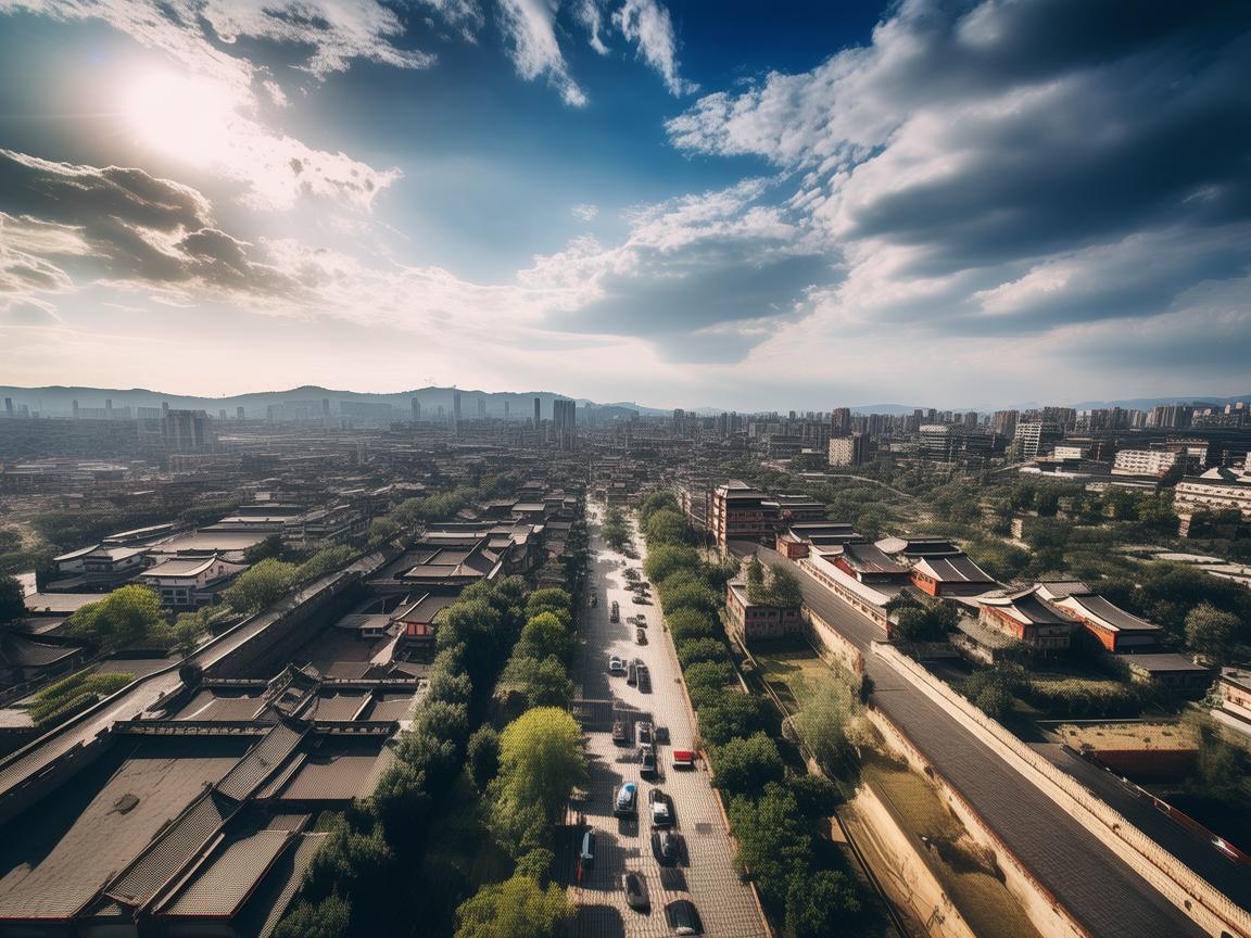 安庆古城的空中视角，无人机航拍如何揭示历史与现代的交融？