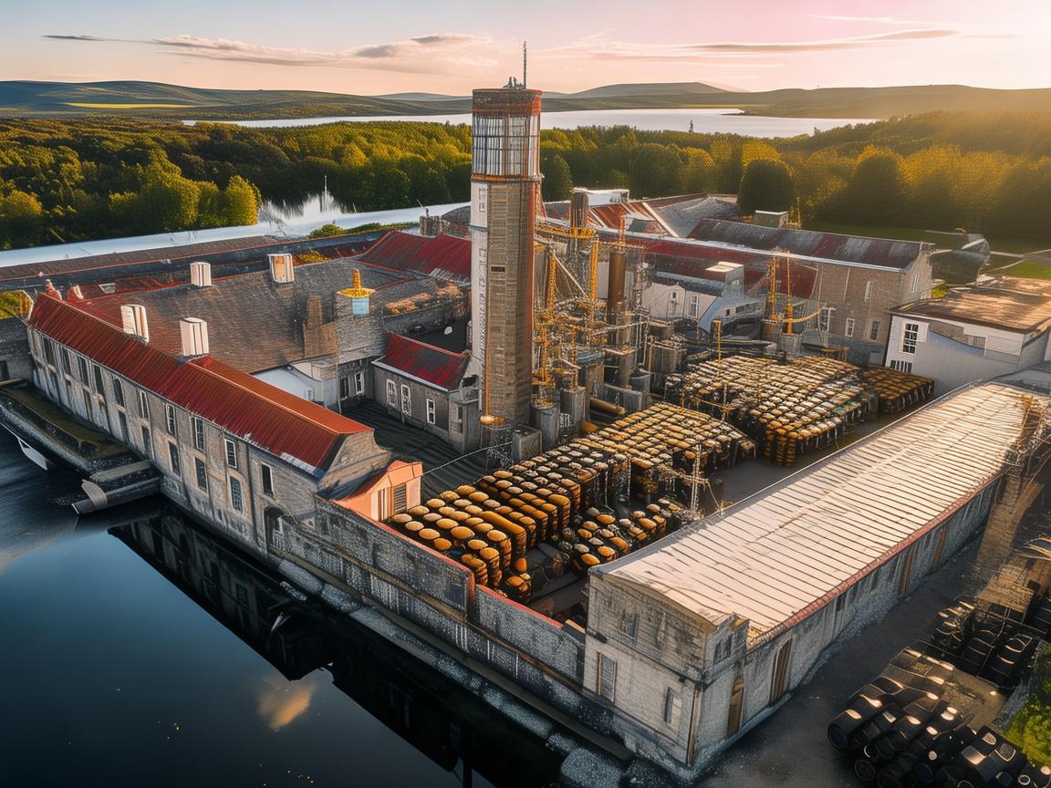 威士忌的空中视角,无人机航拍如何捕捉酿酒厂的独特魅力?