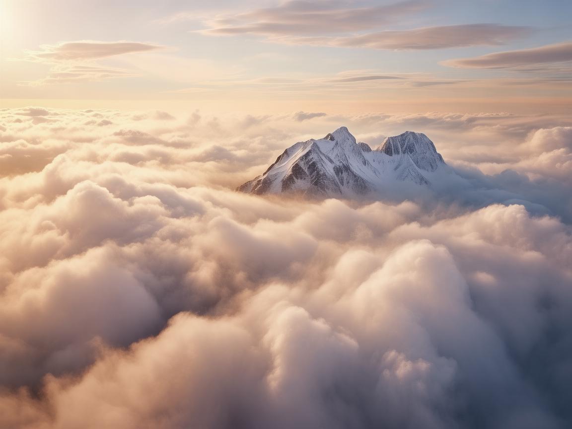 白山之巅，无人机视角下的云海仙境如何绘就？